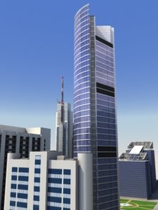 3d model of city bloc