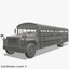 3d american school bus model