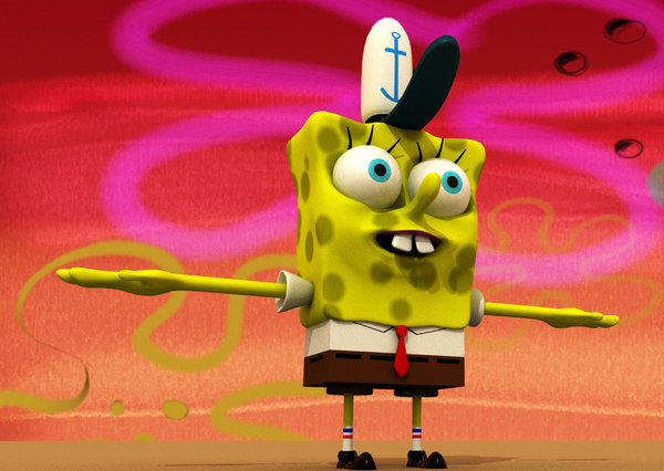 sponge spongebob squarepants obj.