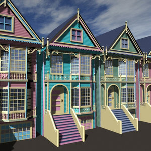 3ds max victorian houses