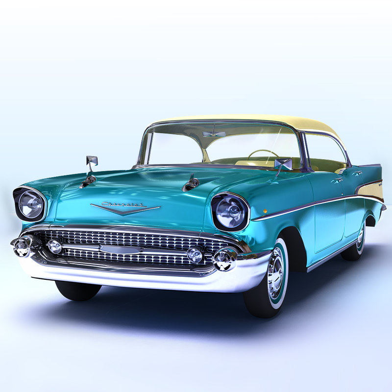 3d 1957 chevrolet model