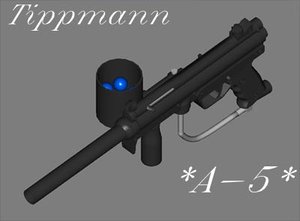 tippmann a-5 paintball guns 3d model