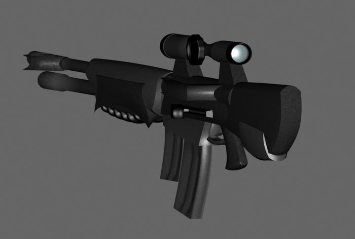 free gun 3d model