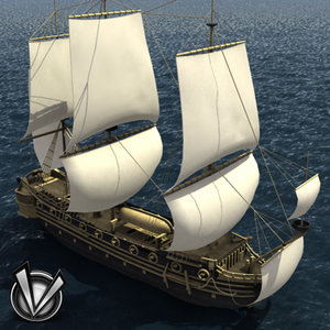 3d model ship frigate
