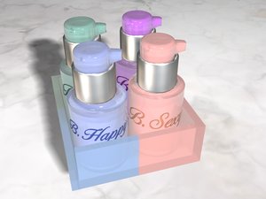 lotions bottles 3d model