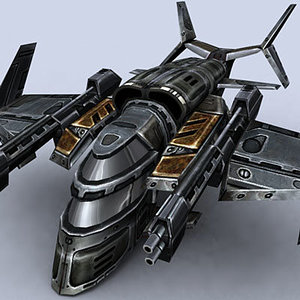 gunship fighter space 3d 3ds