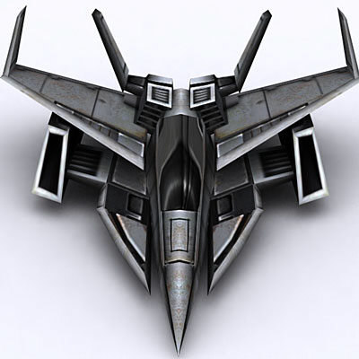 3d spaceship fighter