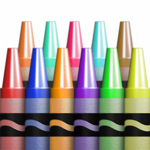 3d model crayon