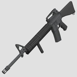m16a4 rifle m16 3d model