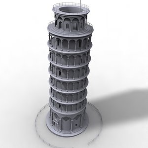 ing tower pisa 3d model