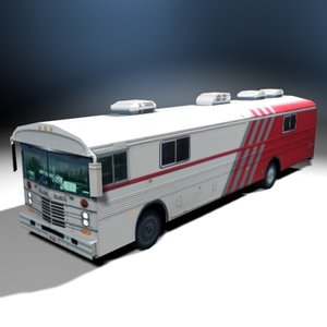 3d medical bloodmobile model