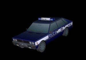 3ds polish police car polonez