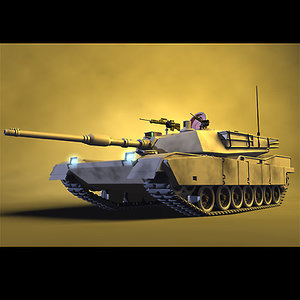 3d model m1a1 tank