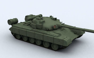 3d T-80 Russian Tank Model