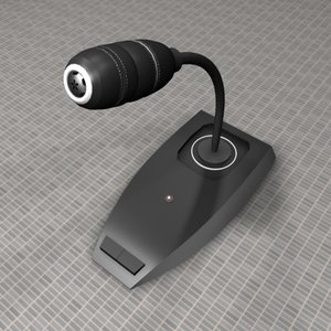 desk microphone 3d model