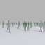 people silhouet 3d model