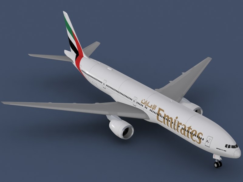 3d B 777-300 Emirates