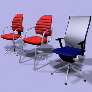 office chairs 3ds