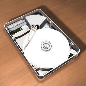3d model hard drive