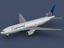 B 777-200 Continental Airlines 3d Max