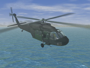 3d model uh60 blackhawk helicopter