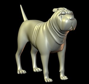 3d model dogs canine