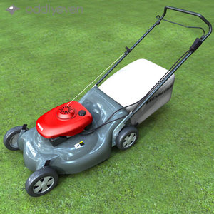 lawnmower lawn mower 3d c4d