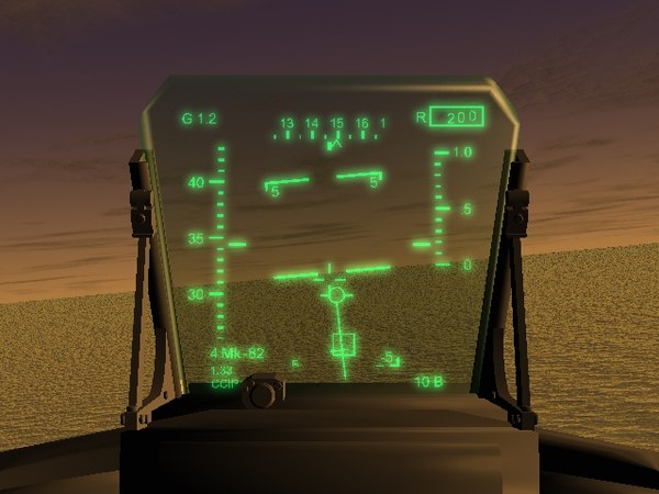 fighter aircraft hud 3d model