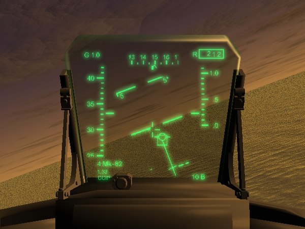 fighter aircraft hud 3d model