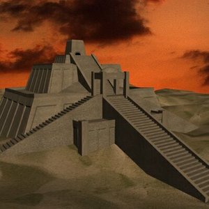 ancient structure zigurat 3d model