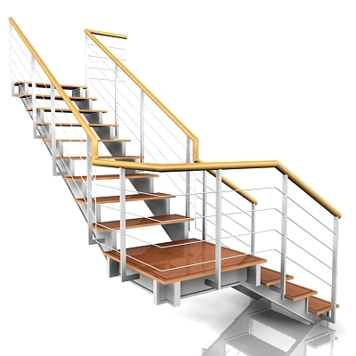 3ds max stair staircase
