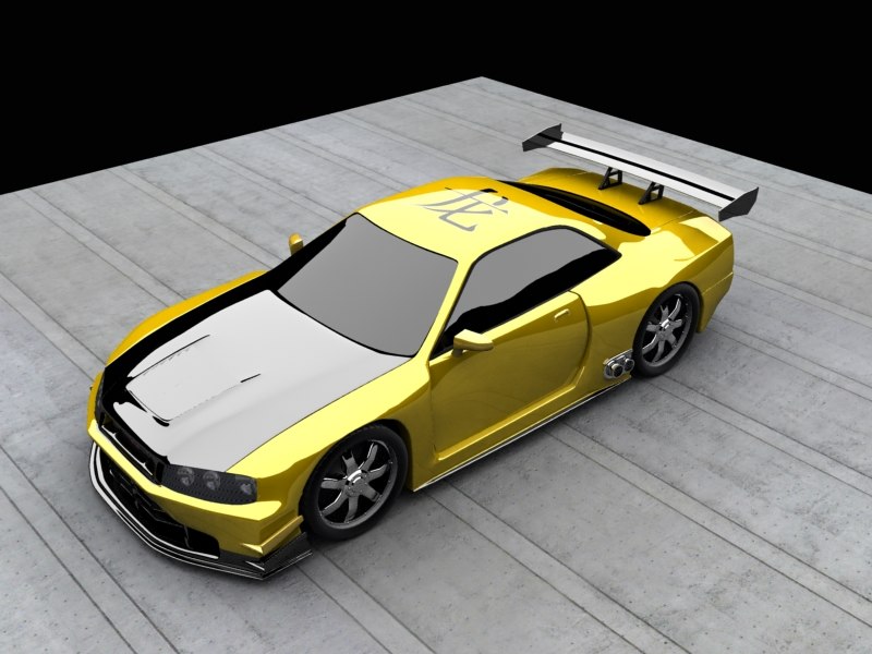 Nissan skyline 3d model