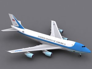 b 747-200 air force 3d c4d