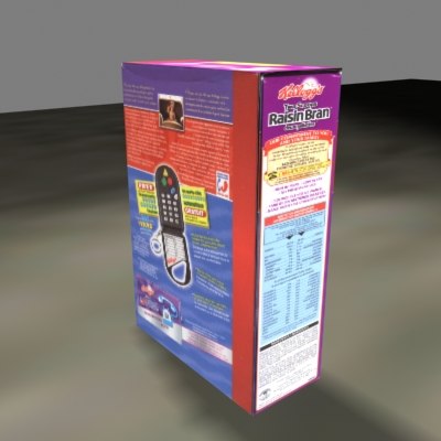 3D модель КОРОБКА ХЛОПЬЕВ - TurboSquid 220556