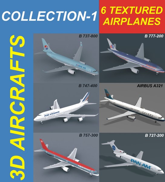 3d 6 aircrafts air a321 model 600