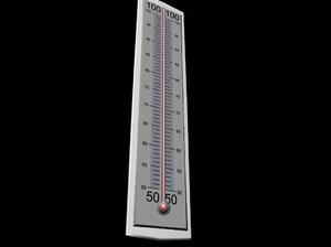 thermometer scale obj