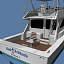 sportfishing yacht boat 3d model