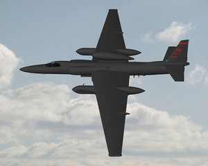 u2 spyplane plane 3d model