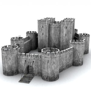 3d model medievil castle