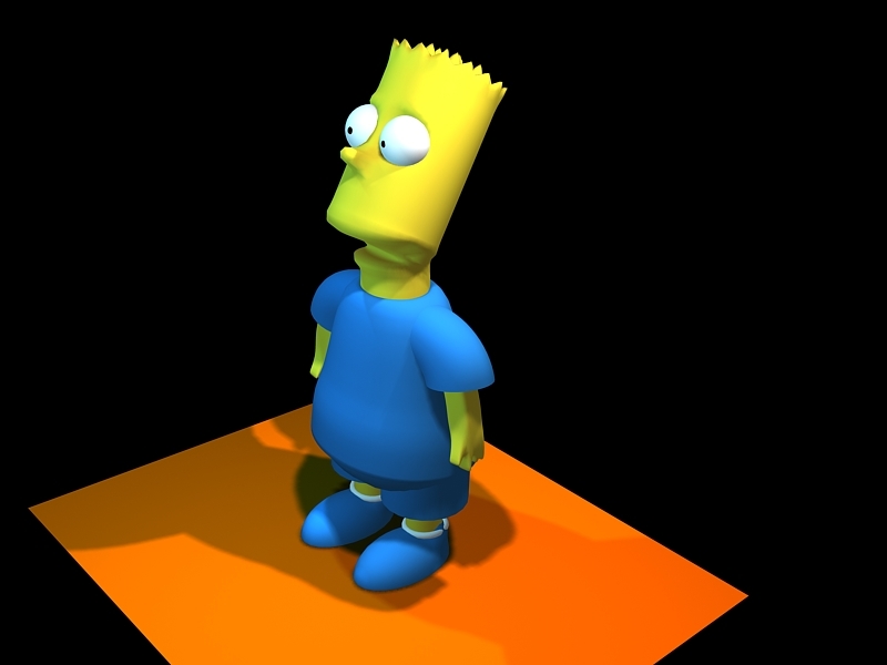 3d bart simpson model