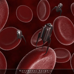 red blood cells nanobot 3d model