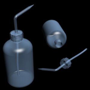 3d lab bottle model