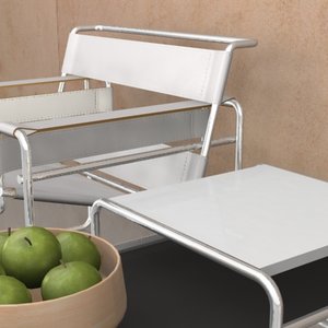 marcel breuer wassily chair 3d model