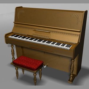 piano 3d model