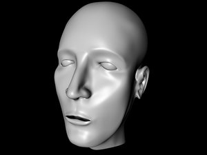 free man head 3d model