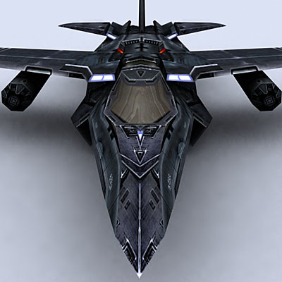 real-time sci-fi bomber 3d model