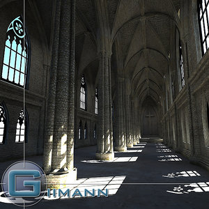 cathedral interior 3d model