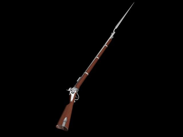 3d model sharps rifle