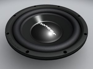 3ds max pioneer ts-w305c subwoofer speaker
