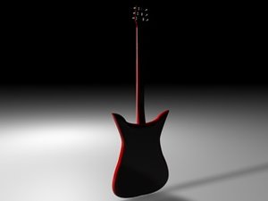 3d model electric guitar